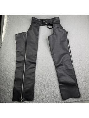 Vanson Leather Chaps 30 x 30 Western Motorcycle Grunge Americana USA Stagecoach